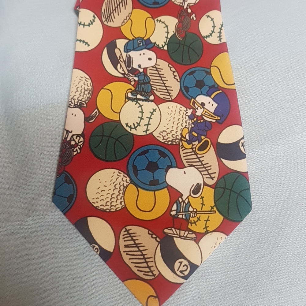 Vintage Men's Tie w Snoopy Peanuts 1958